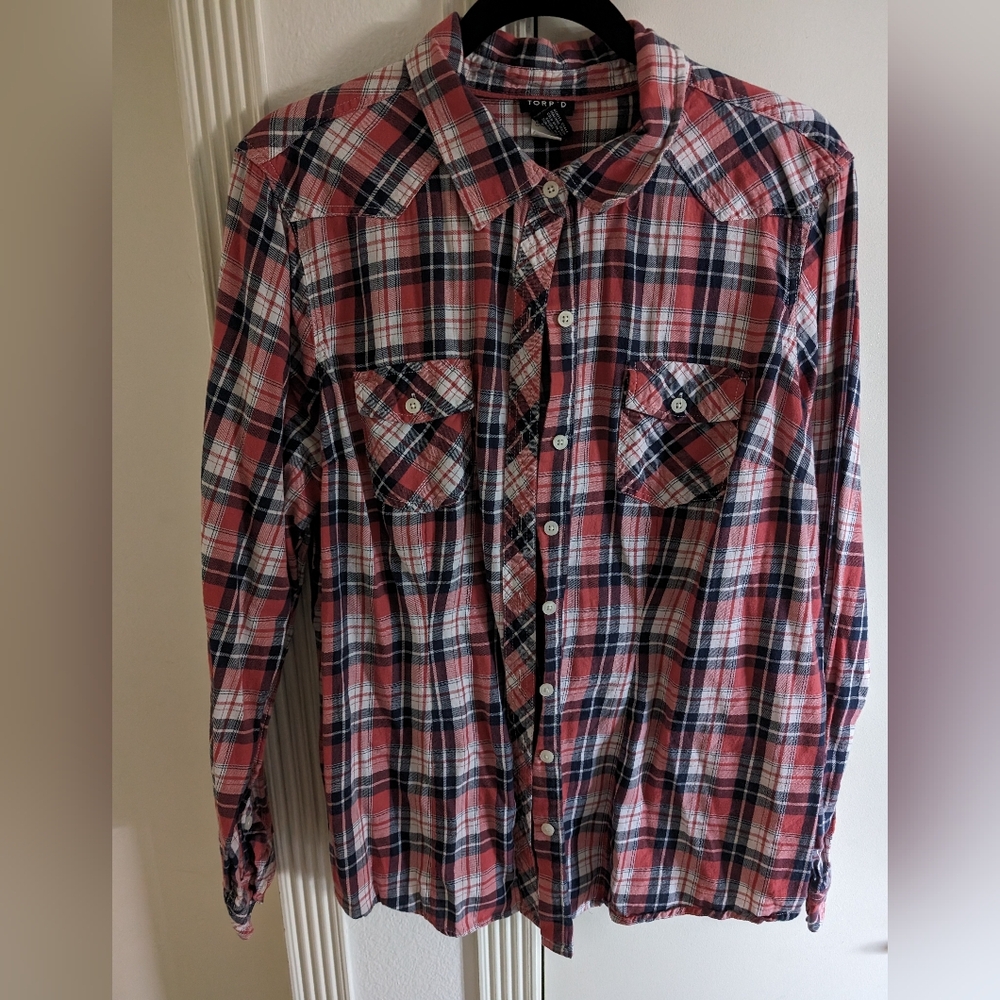 Torrid Plaid Button up Shirt